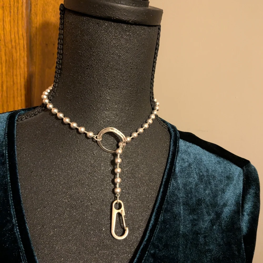 PARK LANE "Dash" Matte Silver Necklace, NEW!!! - Picture 4 of 5